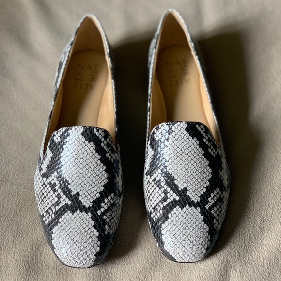 Naturalizer Shoes - Naturalizer Snake Print Leather Flats
